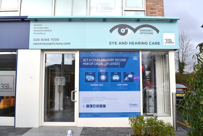 AFTER: Sweeney Opticians, Lisburn Road